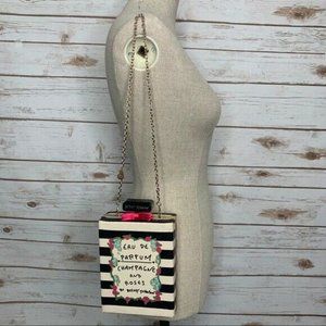 Betsey Johnson Eau So Pretty Bottle Gold Chain Bag
